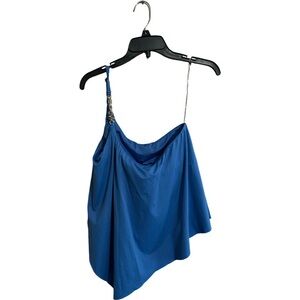 Muchael Kors one shoulder strap tankini